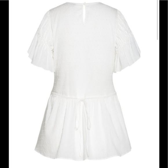 City Chic Ivory Dot Top - Picture 5 of 6